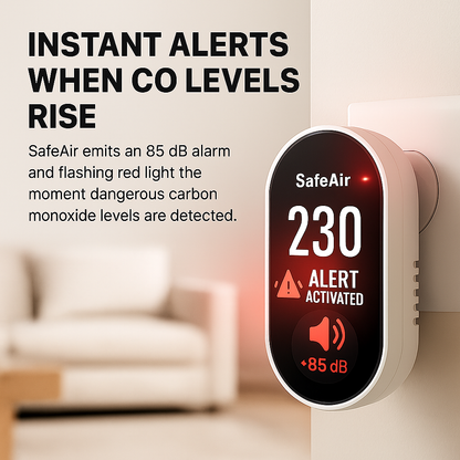 SafeAir™ Portable Carbon Monoxide Detector