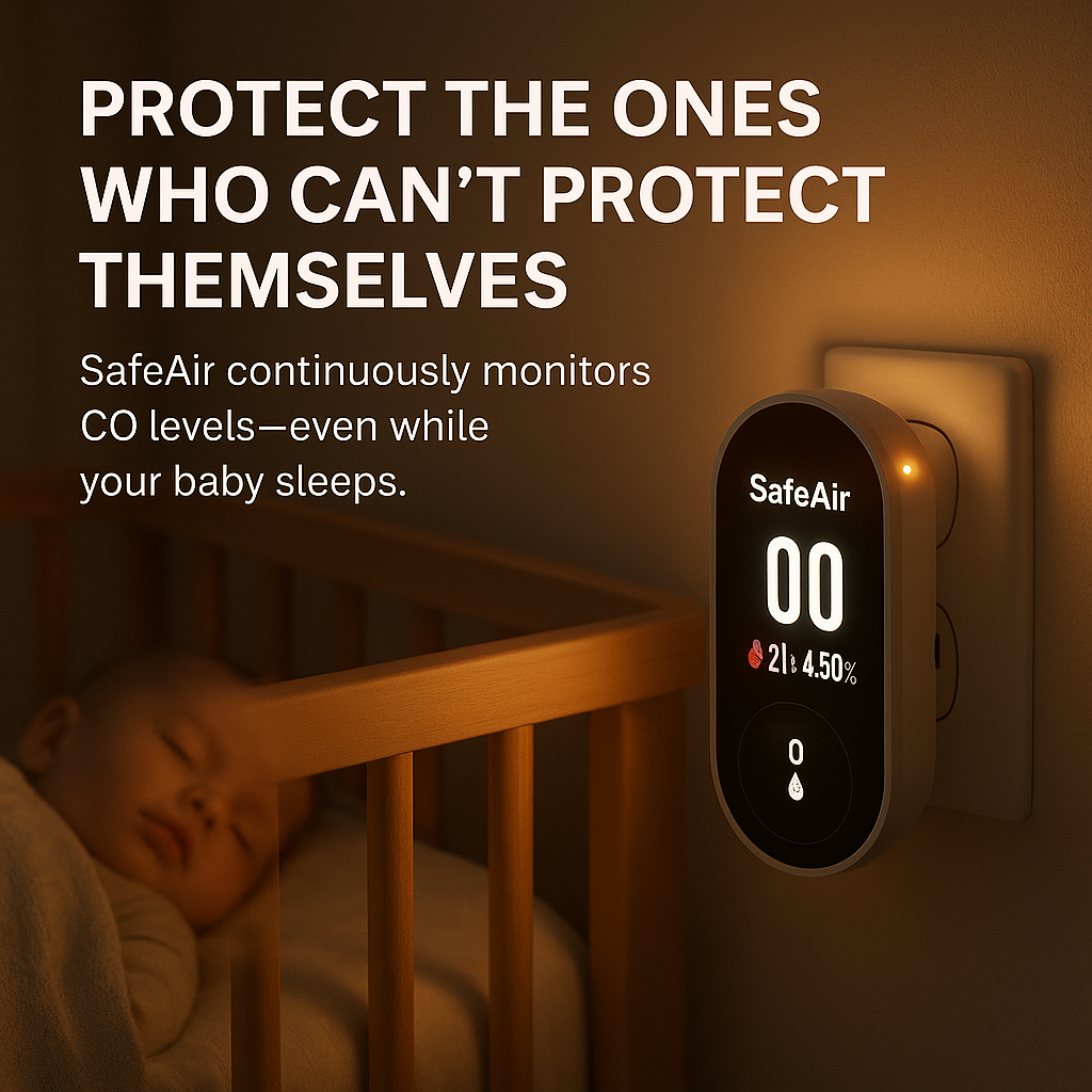 SafeAir™ Portable Carbon Monoxide Detector